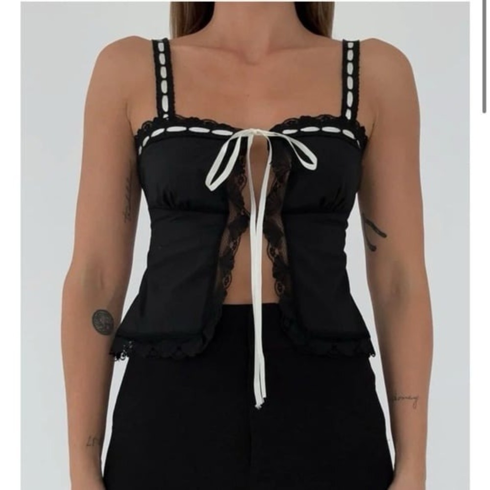 NWT Rumored Vintage Love Cami Black sz Small